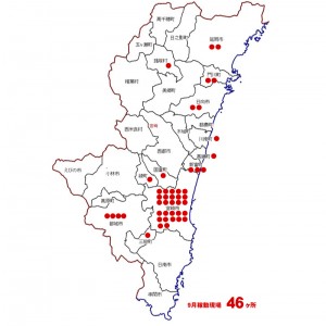 宮崎県地図着工一覧