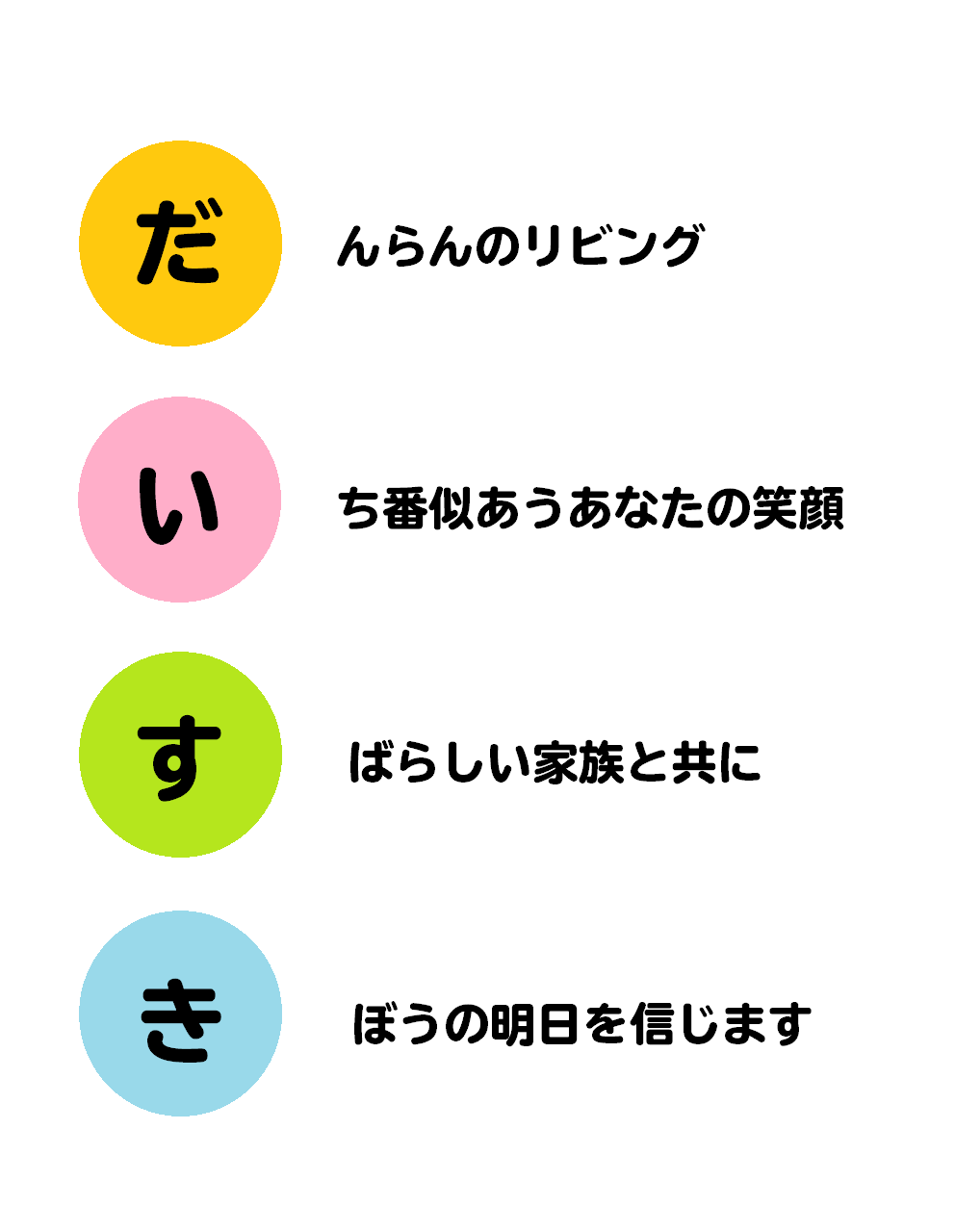 あいうえお作文 ブログ アイ ホーム株式会社